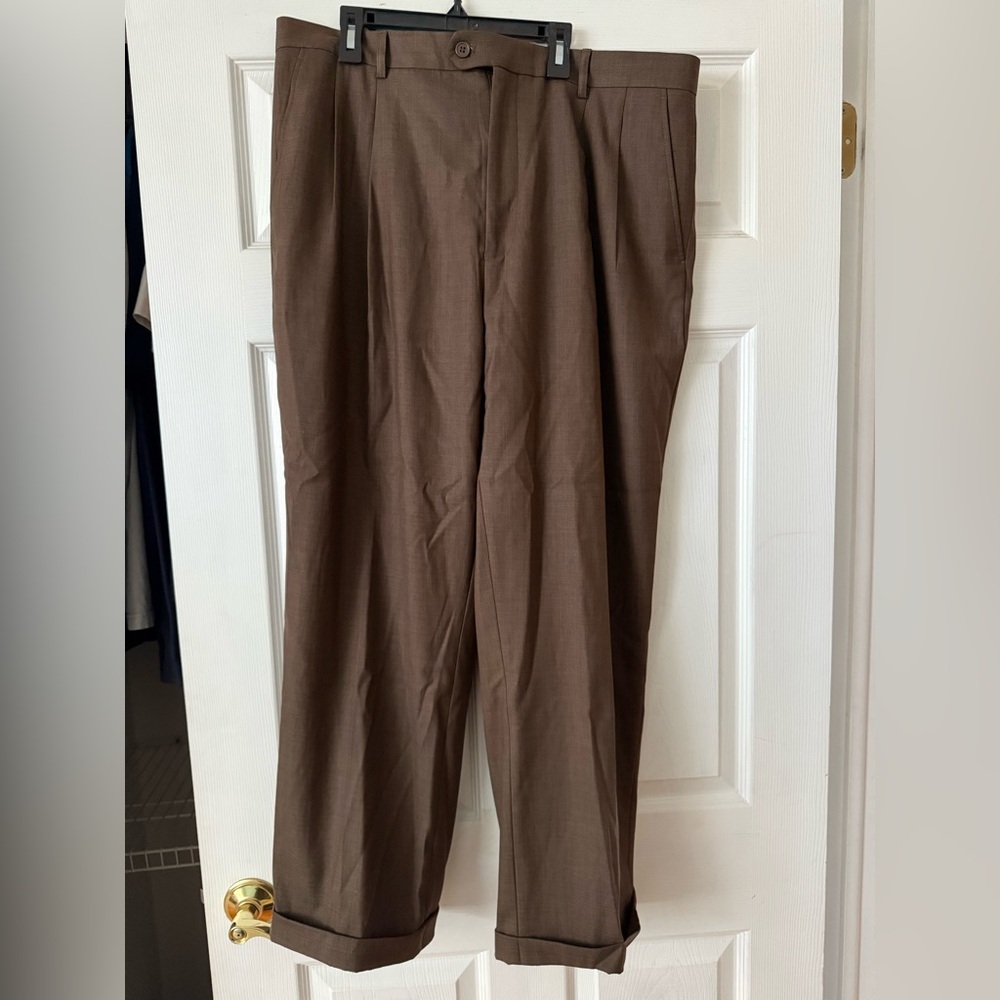 Men's Brown Pants 40x30 Eddie Domani